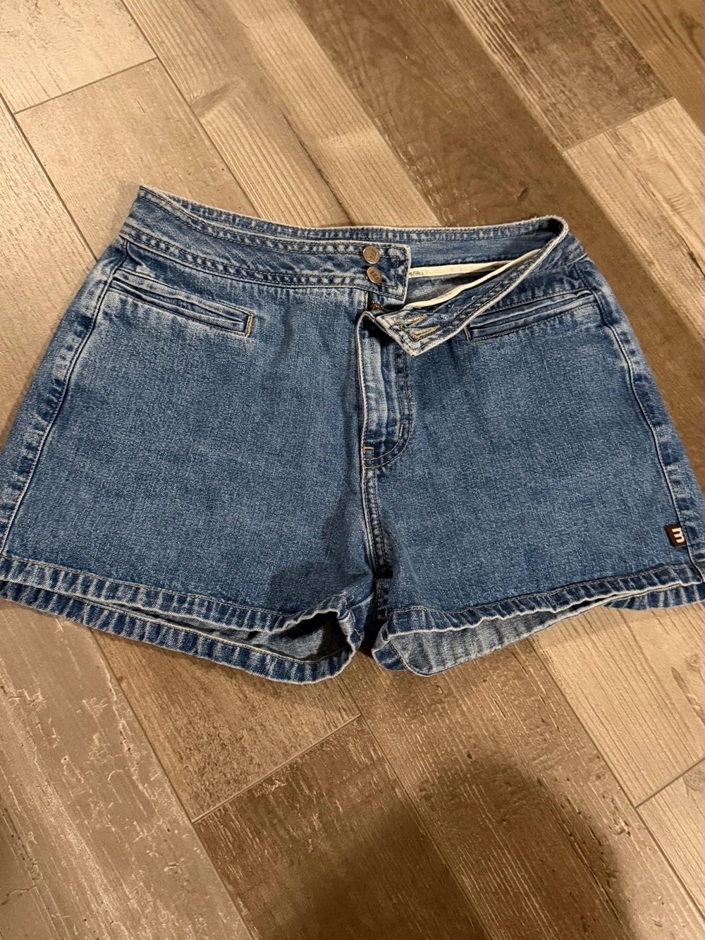 High-Rise Blue Denim Women’s Jean Shorts